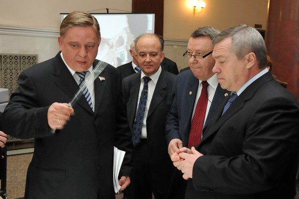 Губернатор Ростовской области В.Ю.
Голубев посетил РГУПС